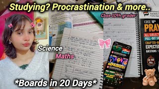 Not feeling like studying? me too | Boards in 20 days ,Zero motivation | Tanya #cbse10thgrader