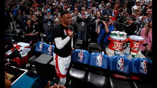 OKC fans give Russell Westbrook a Standing Ovation and a massive welcome in his return