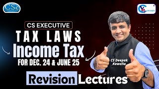 CS Executive Tax Laws | Income From Capital Gain Revision Lecture - 15 | CS Deepak Kewalia