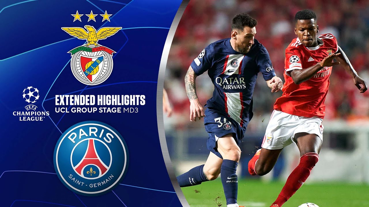 Benfica Vs. PSG: Extended Highlights | UCL Group Stage MD 3 | CBS ...