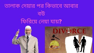 তালাক দেয়ার পদ্ধতি জাকির নায়েক,Divorce,jakir naik