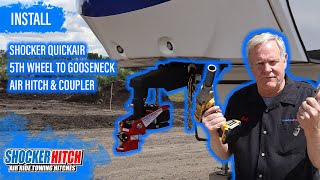 Installing the Shocker Quick Air 5th Wheel to Gooseneck Air Hitch \u0026 Coupler