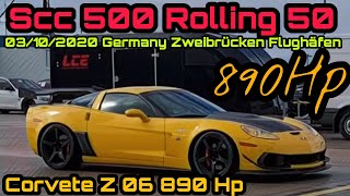 Audi TT RS 880 Hp La Performance and Corvette 890 Hp Drift Show SCC 500 2020 Germany