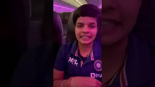 Women Cricket Player's Fun In Flight Before Match #smriti #radha #harmanpreet #wipl #wipl2023 #short