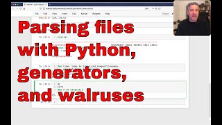 Parsing files with Python's generator expressions and walruses