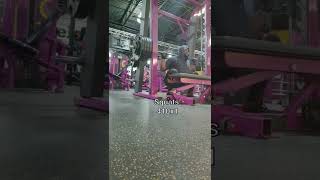 410 pound Squat. Lifting heavy at planet fitness #powerlifting #planetfitness