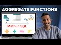 Mastering Aggregate Functions in SQL: Calculating MIN, MAX, AVG, SUM, and COUNT