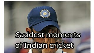 Saddest moments of Indian cricket makes everyone cry