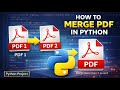 How to Merge PDF Files in Python (Step-by-Step Tutorial) || Python Project || Titan Spy ||