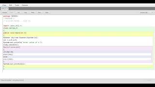 Blue Java : Series program part 5