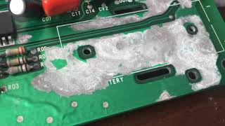 HOW TO REMOVE BATTERY LEAKAGE - DAEWOO MSX2 X2 VIDEO BOARD