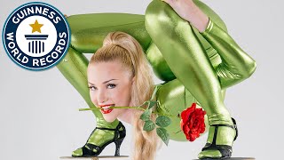 Incredible contortionist sets backbend record - Guinness World Records