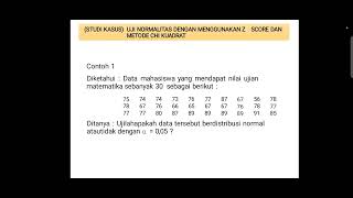 Uji Normalitas | Metode Penelitian Kuantitatif