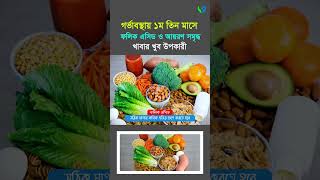 গর্ভাবস্থার প্রথম ত্রৈমাসিকে ফলিক এসিড ও আয়রণ সমৃদ্ধ খাবার ।  Folik Acid I Iron I Pregnancy Foods.