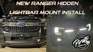 Next Gen Ranger behind grill light bar bracket install