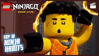 Top 10 Awesome NINJA HABITS! | LEGO NINJAGO® Dragons Rising | Season 2