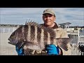 Jiggin Jerry, 6, 8, and over 9 lb Winter Sheepshead! 2015