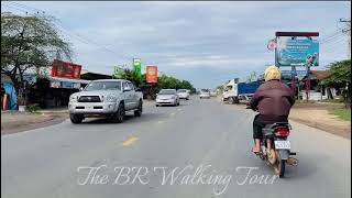 rural tour street 51 of udong district between borders Kandal and Kompungspeu province. July 20 2024