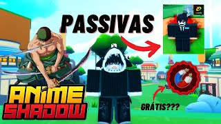 Anime Shadow mostrando passivas e como pegar Gamepass grátis✨