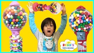 Giant Dubble Bubble Gumball Machine! My Little Pony gumball candy review! Bubble Gum Challenge