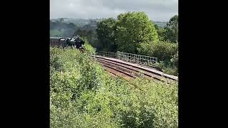 Scots Guardsman 46115 passing over Moorswater Viaduct 20 August 2023