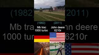 Mb Trac1000 Turbo VS John Eeere6210r #tractor #tractorvideo #war #johndeere #mbtrac #memes #speed