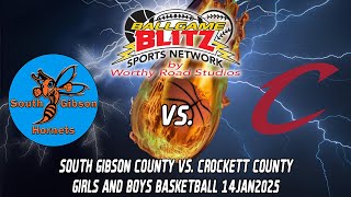 South Gibson vs Crockett County Girls and Boys Basketball 14JAN2025