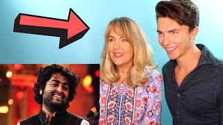 VOCAL COACH & his Mom react to Arijit Singh's AMAZING Live Vocals (Her first time hearing him)