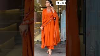 Beautiful orange suit / yaduvanshi beauty channel #trending #wedding #fashion #shorts