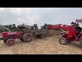 mahindra tractor 605 loader loading mud john deere mahindra 575 tractor