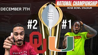 CFB NATIONAL CHAMPIONSHIP | #1 MIAMI (UncleSamsReject) vs #2 OU | NCAA Football 23 Dynasty - Ep 12