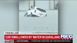 Flooding around Mobile County