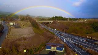 【 癒しの絶景 4Ｋ空撮 】幸せの 虹 琵琶湖 2017 滋賀県 高島市 ドローン【 3DR  solo smart - drone 】