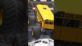 School Bus Monster Truck Crushing Cars Full Video Above! #monstertruck #trucks #schoolbus