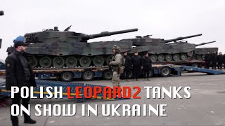 Polish PM 'brings' 4 Leopard tanks to Ukraine