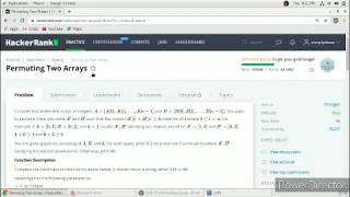 Permuting Two Arrays Hacker Rank Solution in C Programming