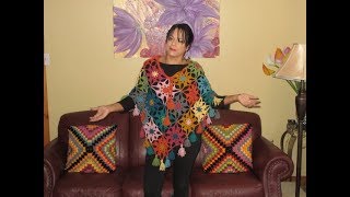 Crochet poncho otoño