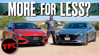 Hyundai vs Mazda - Is the New Elantra N Line As Great & Fun to Drive As The Mazda3?
