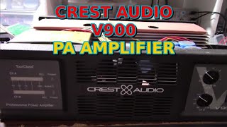 Crest Audio V900 PA amplifier - Does it work?