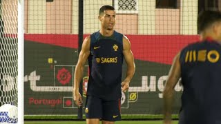 Cristiano Ronaldo LEADS Portugal training ahead of HUGE Morocco Quarter-Final clash