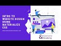 Introduction to website design using Materialize CSS