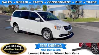 For Sale 2019 Dodge Grand Caravan - Adaptive Vans Power Fold Out Ramp Side Loading Wheelchair Van