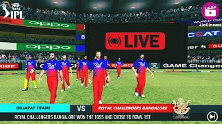 🔴 LIVE RCB VS GT IPL || Cricket Gameplay #shorts #livestreming #rcbvsgt #ipl