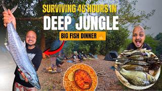 Surviving 48 Hours in Deep Jungle 🌲 | Extreme Offroad & 2KG King Fish Feast 🔥