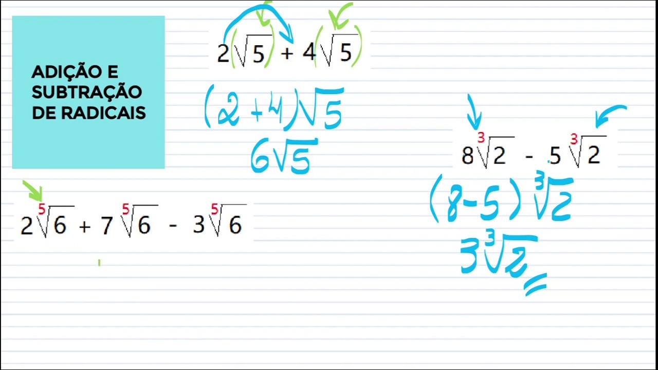 Lista De Exercícios Operações Com Radicais 9 Ano Com Gabarito - EDUBRAINAZ