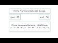 C Program To Find Prime Numbers Between Range, using While Loop