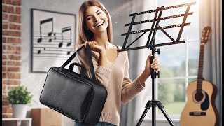 🎶 CAHAYA 2 in 1 Dual Use Extra Stable Music Stand | Best Foldable Music Stand With Carrying Bag 🎵