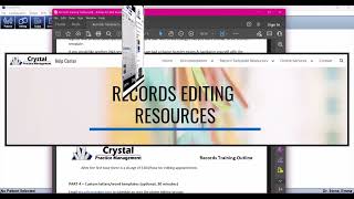 Crystal Practice Management: Intro to the Records Module