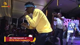 EFE'S PERFORMANCE AT ORITSEFEMI COMMUNITY TOUR 2019