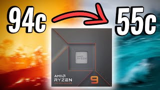 From 94 To 55 Degrees Celsius. Make your Ryzen 9 7950X the BEST!
